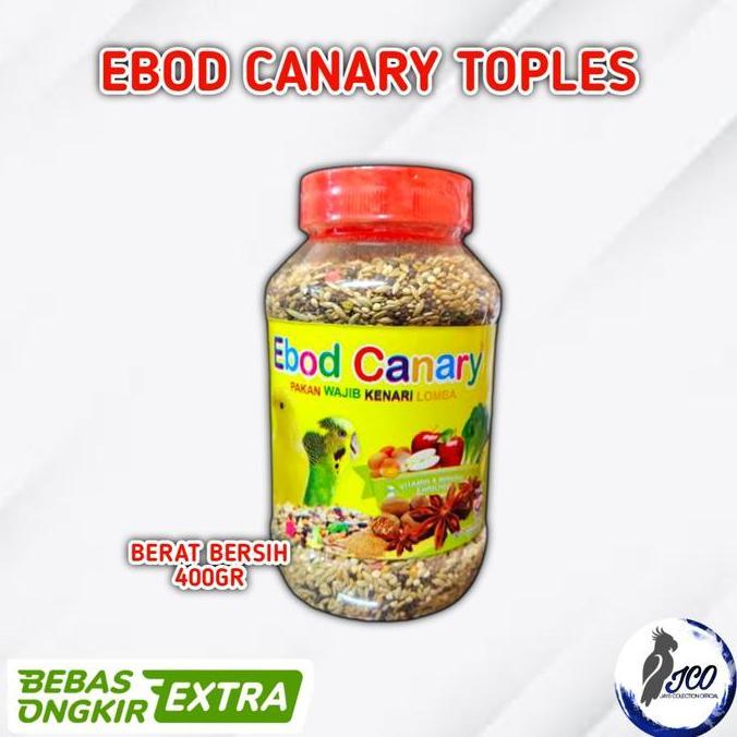 Bluee- Pakan Makanan Lomba Burung Kenari Ebod Canary Toples Ebod Kenari Toples Gacor