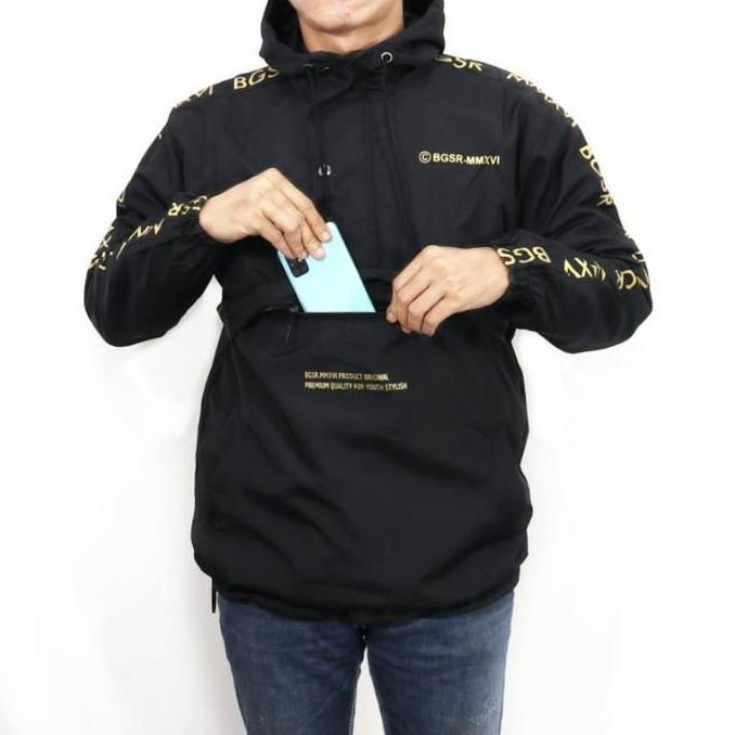 BEST SELLER / PREMIUM jaket cagoule / jaket cagoule list gold / jaket parasut / jaket gunung / jaket