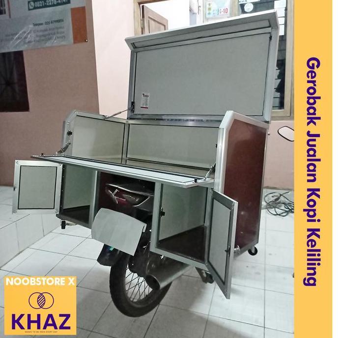 Terlaris Gerobak Motor Kopi Keliling / Gerobak Jualan Dimotor / Gerobak Rombong