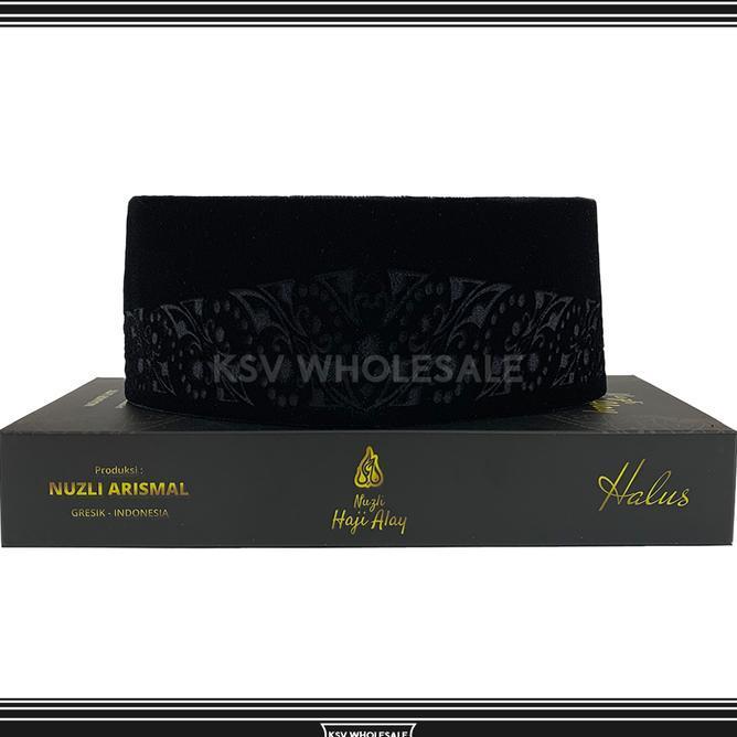 Grosir 10 Pcs Songkok Haji Alay Laser Ac Tinggi 9 Peci Sholat Pria Dewasa Hitam Full Motif Batik Nu 