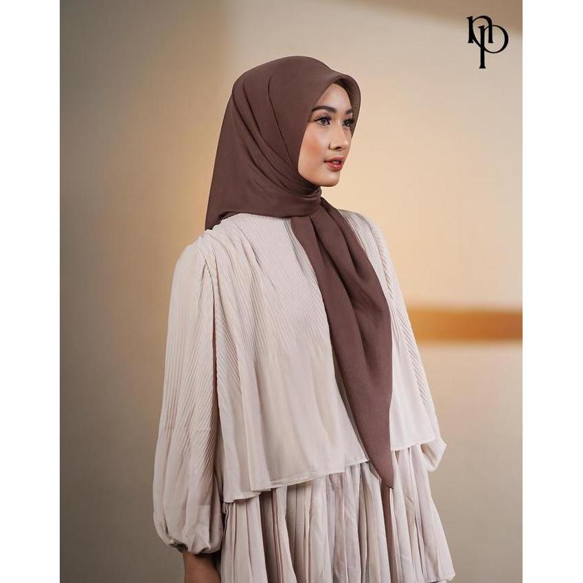 Terpopuler- Plain Paris Napocut (Segi Empat) Jilbab Simple