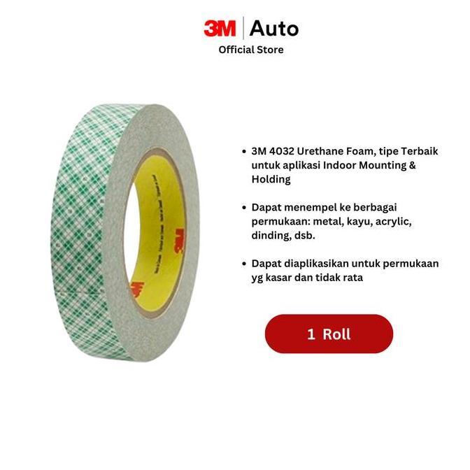 Serbaledeng- 3M Scotch Double Tape 4032 Mounting Tape Urethane Foam Tape 24Mm X 3M