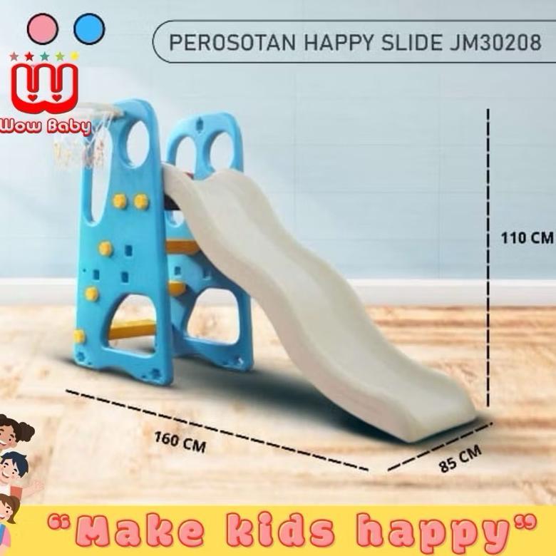 READY PEROSOTAN HAPPY SLIDE JM30208 perosotan empat anak tangga tinggi 1,1meter mainan seru playgrou