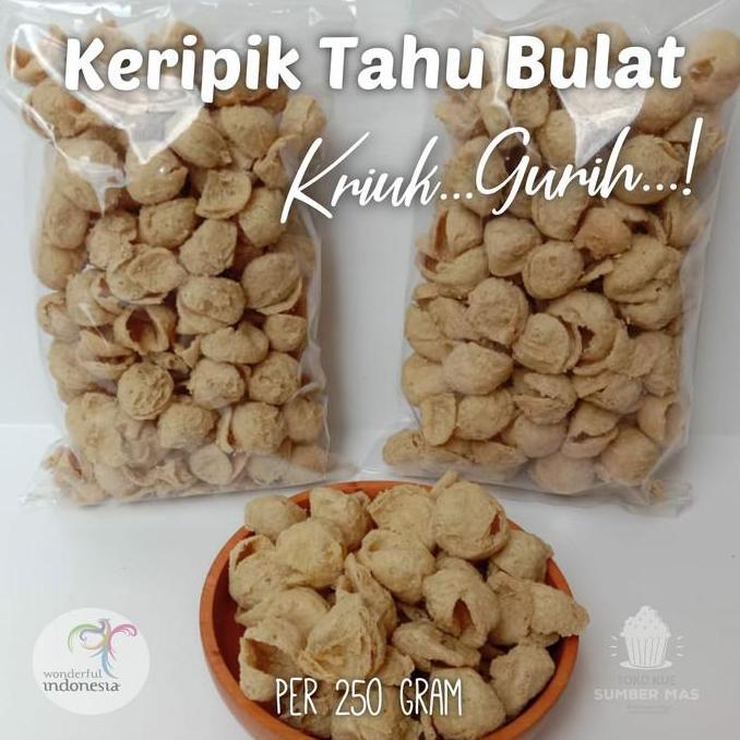 Lapakkita- Keripik / Tahu Bulat / Kulit Tahu Bulat Camilan Kiloan 1 Kg / Pedas Asin Daun Jeruk / Ker