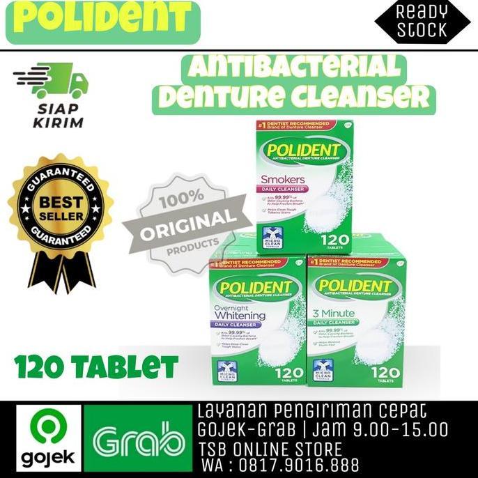 POLIDENT ANTIBACTERIAL DENTURE CLEANSER