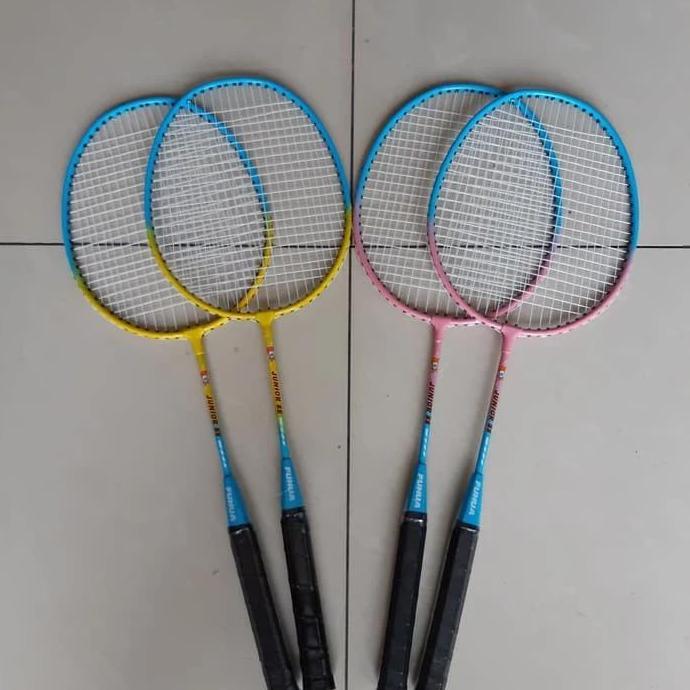 Mintonoi- Raket Badminton Anak Isi 2 Karakter Hello Kitty & Doraemon