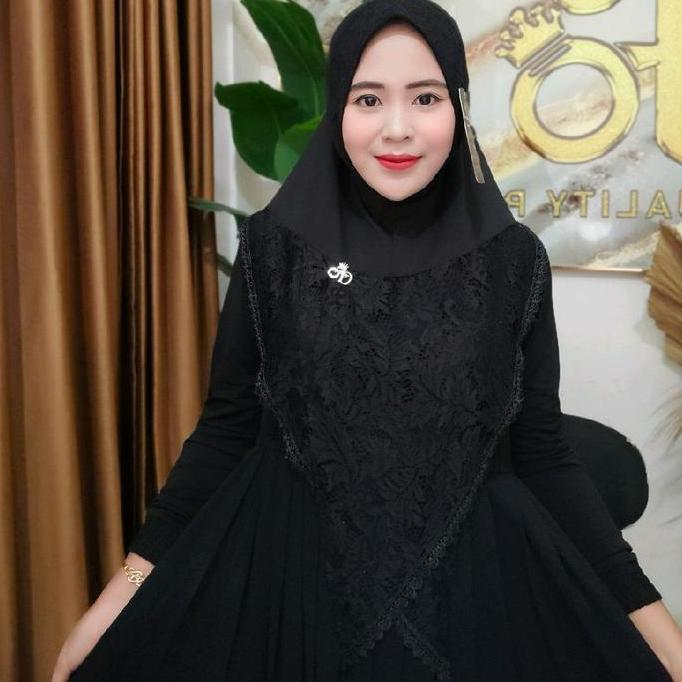 Terpopuler- Hijab Instan Fo Kahiyang Brukat Mewah