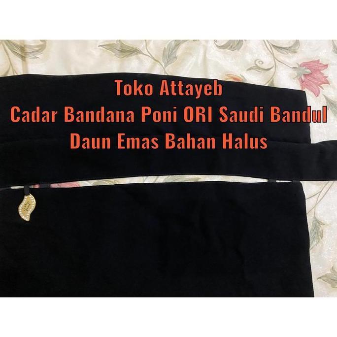 Terpopuler- Niqab Bandana Poni Bandul Ori Saudi