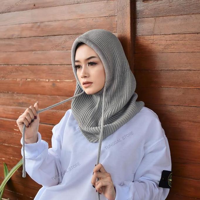 Terpopuler- Kupluk Hijab Rajut Balaclava