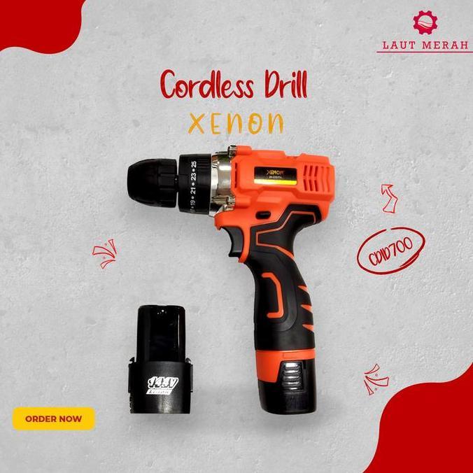 XENON CDID 700 MESIN BOR BETON CAS BATERAI CORDLESS IMPACT DRILL 14.4