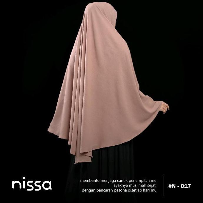 Terpopuler- Hijab Jumbo Bahan Crinkle - Pet Antem Khimar Syar'I Bergo Instan | Nissa Hijab {017}