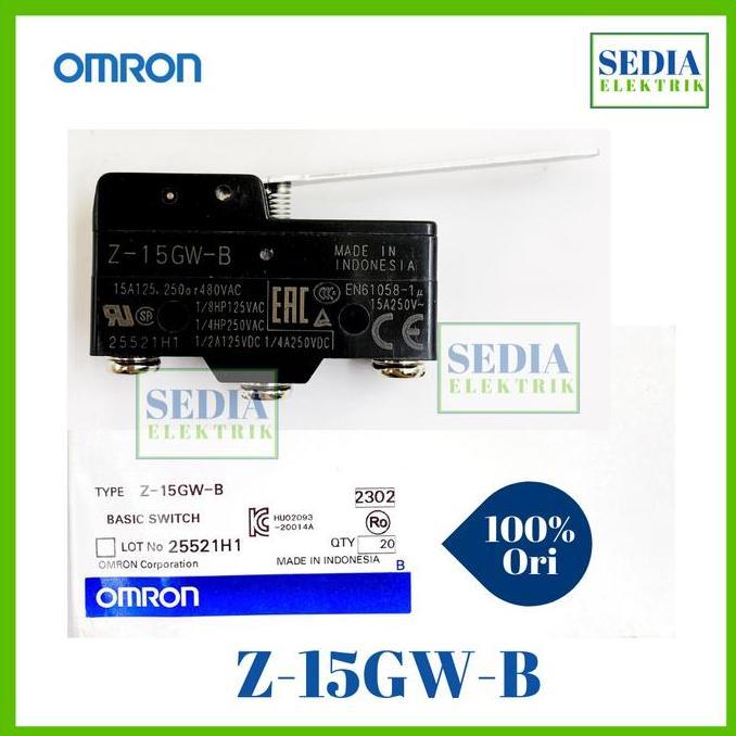 Kirimlangsung- Limit Switch Omron Z-15Gw-B Z 15Gw B Micro Switch