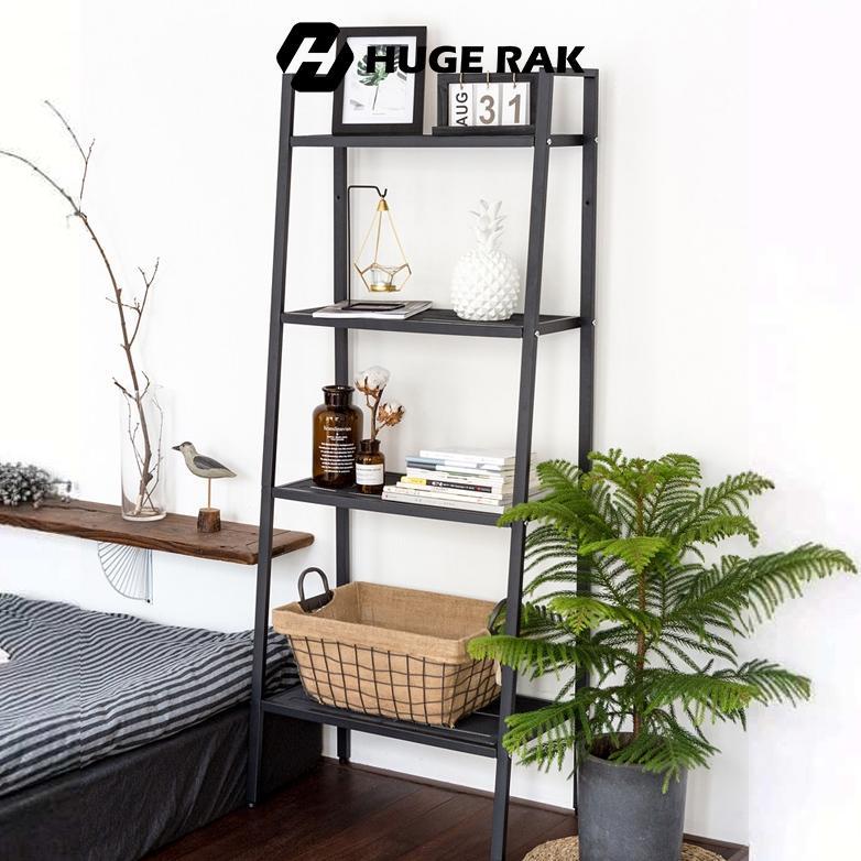 Rak Besi Susun Rak Pajangan Minimalis Rak Penyimpanan Rak Besi 4 Tingkat Rak Bunga Rak Buku