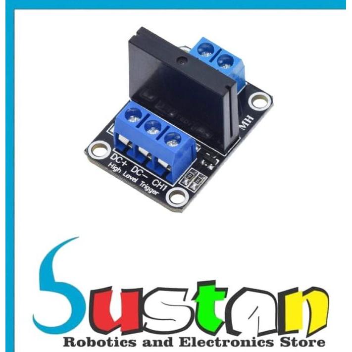 Kirimlangsung- Relay Ssr 5V 1 Channel High Level Trigger Solid State Relay Module