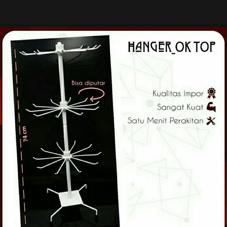 Rak Display putar matahari 3 susun( batang besar)