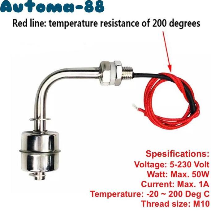 Kirimlangsung- Float Level Switch Stainless Steel L / Water Level Switch Type L