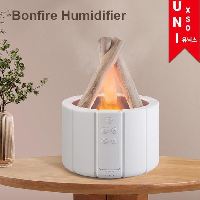 Unixso Bonfire Diffuser Humidifier Ultrasonic Aromatherapy Api Unggun Pelembab Ruangan Kamar Udara R