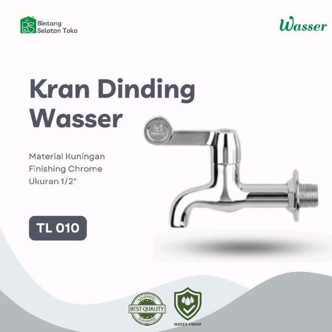 Serbaledeng- Wasser Kran Tembok Air Dingin Keran Dinding 1/2" Tl-010