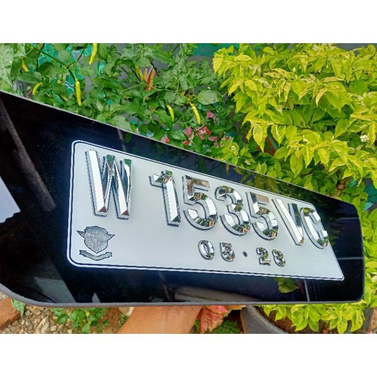 Plat Nomor Mobil Timbul Lancip Full Body Keren