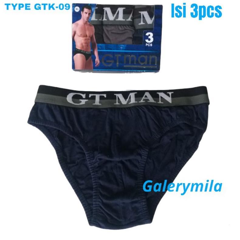 Isi 3PCS_ CD GT MAN Pria Dewasa GTK-09/ Celana Dalam GT Man Karet Boxer M-L-XL
