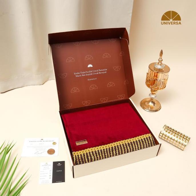 Grosir (New Box) Universa Sajadah Dewasa (L) - Sajadah Polos Premium Sajadah Bulu Busa Empuk Kulit A