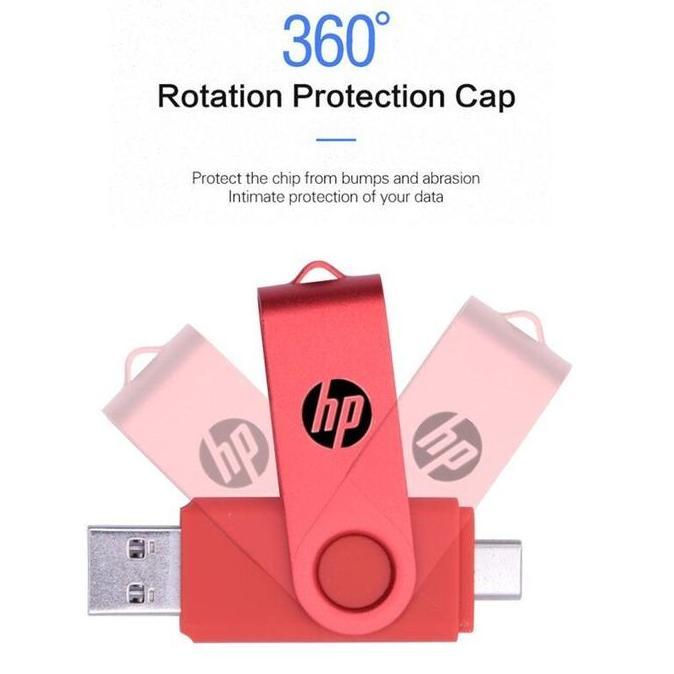 HP Flashdisk Otg Type c USB 3.0 Flash Disk OTG Dual Drive 1TB 2TB 100M/S Type-c Micro