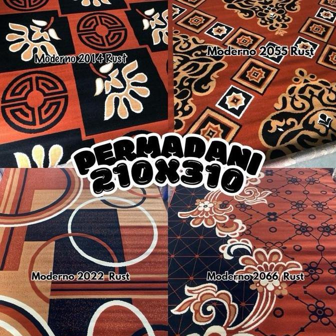 Karpet Permadani Moderno dan Exotic, Ukuran 210x310 cm, Cocok untuk Ruang Tamu dan Kamar Dekorasi