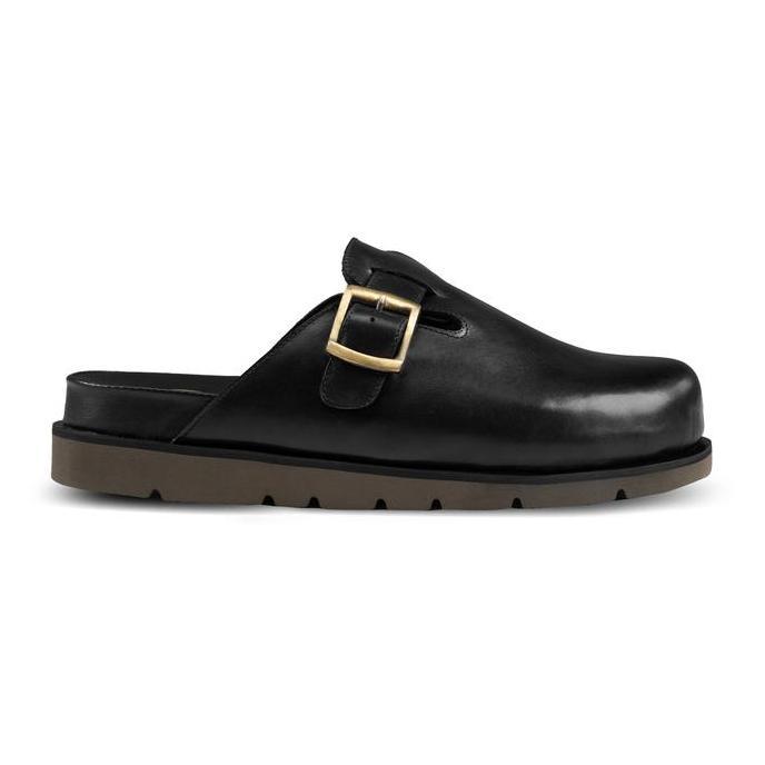 Juno Slippers Black - Nappa Milano - Sandal Clog Unisex