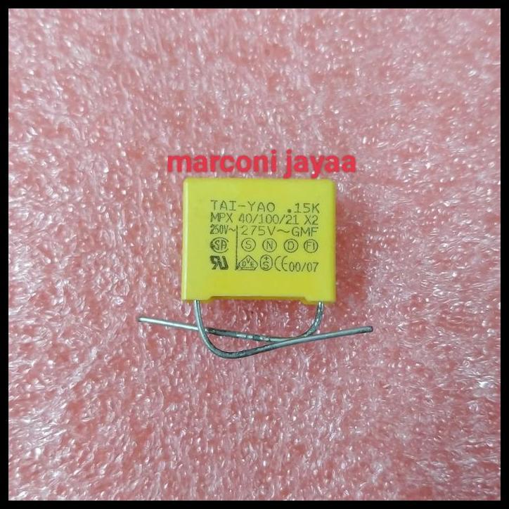 TERLARIS KAPASITOR MKP 0.15UF 275V~ 