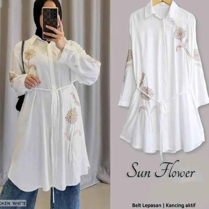 Thebest- AZALEA TUNIK BORDIR RAYON TWILL