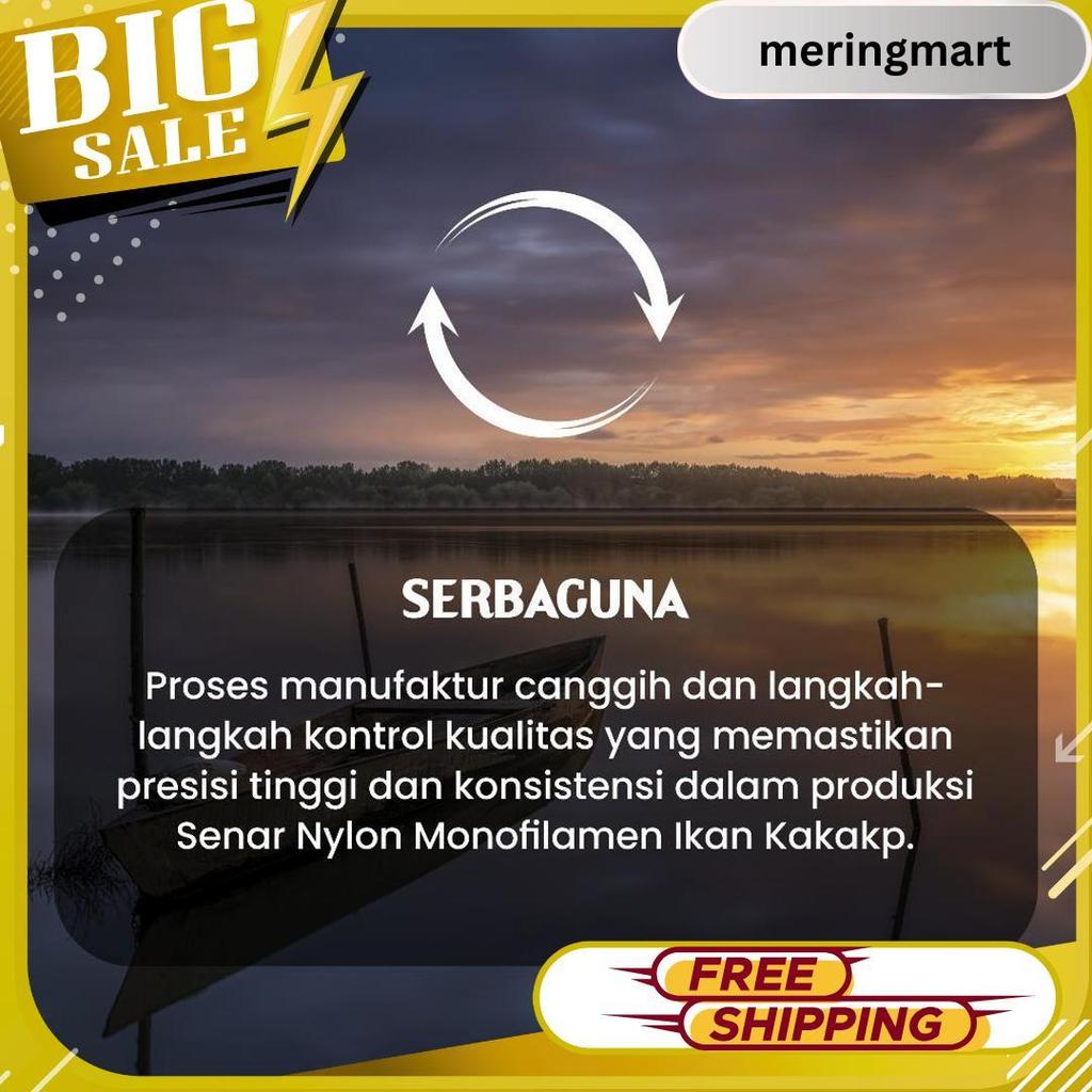 Senar Cap Ikan Kakap  Ukuran 5000 (140)  Per Roll /Tali Senar Pancing / Senar Layangan Meledak