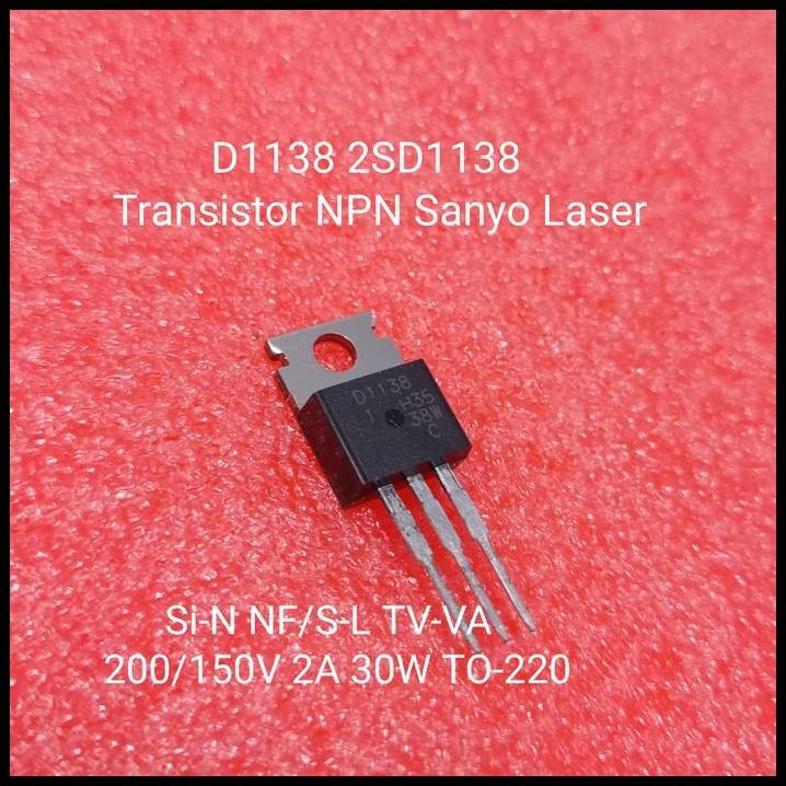 TERMURAH D1138 2SD1138 TRANSISTOR NPN SANYO TO-220 