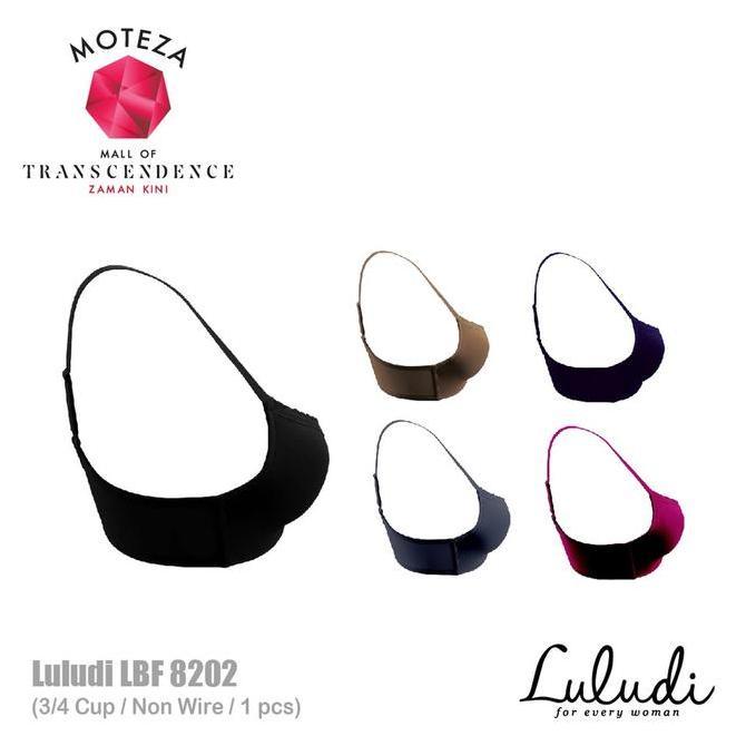 Luludi Bra Modest - LBF 8202 - 3/4 cup - Non Wire (Tanpa Kawat) 3/4 Coverage Busa Wanita Bh Tipis