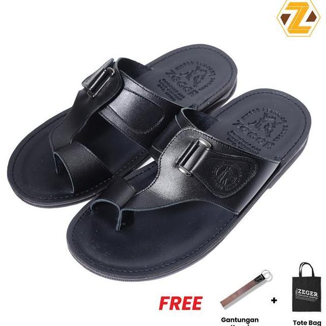 Zeger Sandal Kulit Pria P 226