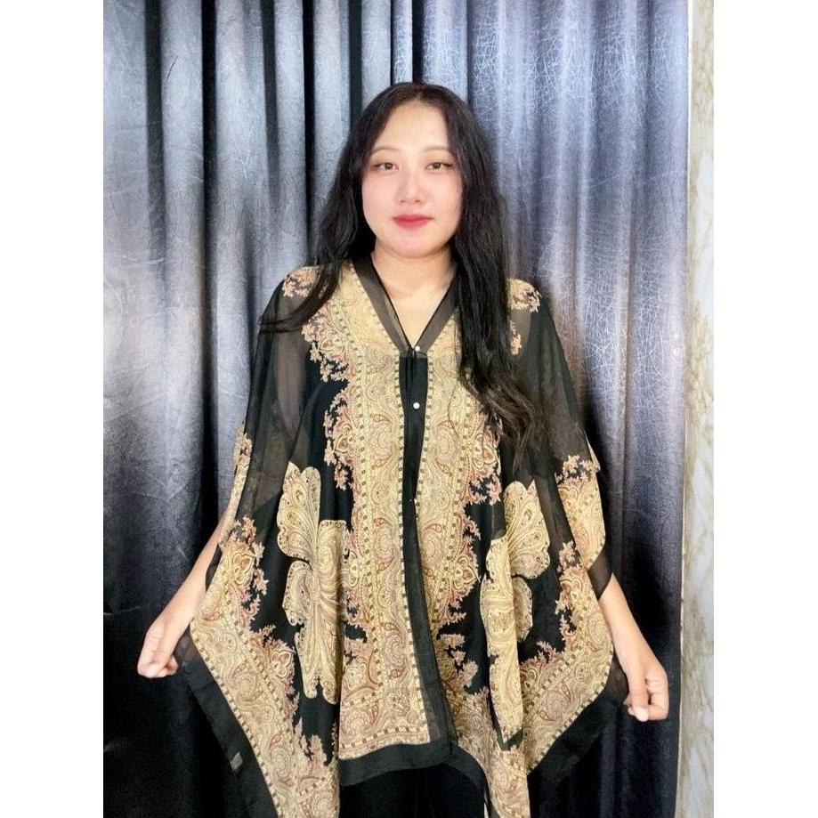 Outer Sifon selendang mutiara bunga jambu mete Eropa dan Amerika selendang pelindung sinar matahari 