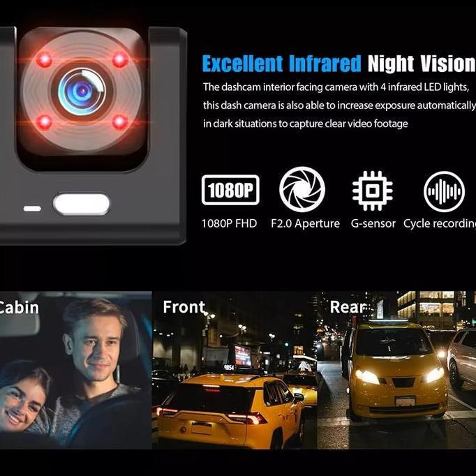 Kamera Cctv Mobil Dashcam Perekam Recorder Camera Dash Cam Night Vision Wifi Fhd 1080P Kualitas Terb
