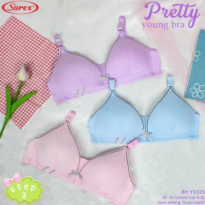 Bahanlembut- Pilih Warna Bra Sorex Y 3322 Bra Bh Sorex Remaja Busa Tipis Step 3 Bh Sorex Remaja Youn