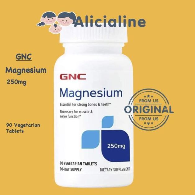 GNC Magnesium 250mg Strong Bones & Teeth Vegetarian s