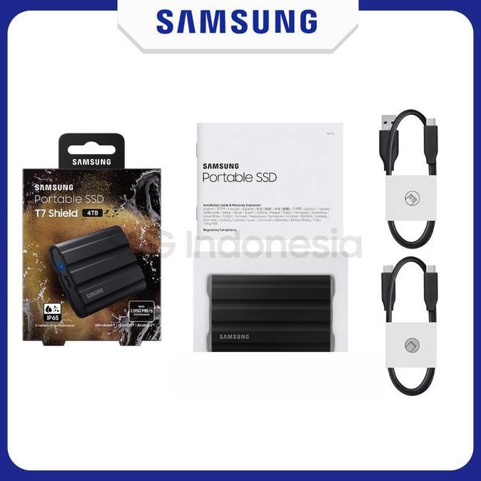 Terpopuler- Samsung Ssd Portable T7 Shield 1Tb External Ssd Eksternal Type C - Garansi 3 Tahun