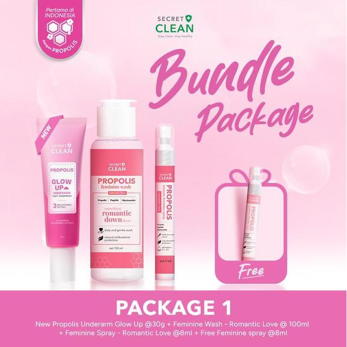 Nursellerjagat - [BBD] Secret Clean Propolis Glow Up Underarm with Anti Perspirant Deodorant + Niaci