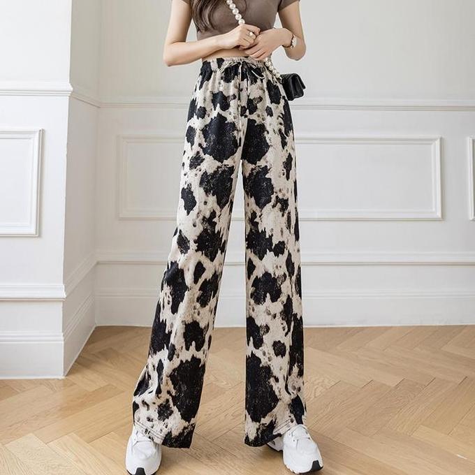 Yurima- Missoofficial.Id Celana Kulot Panjang Wanita Cpg1547 Motif Corak Cullot Loose Pants Casual J