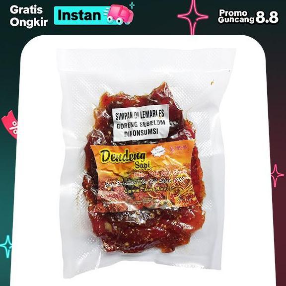 Nikmat- Dendeng Sapi 250 Gram Asli Halal - Camilan Food Terlaris - Kering Snack Makanan Cemilan