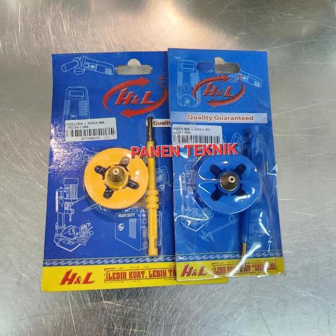 Irontic- Nozzle Dan Needle Set Kuningan Utk Cat Minyak Spray Gun Elektrik