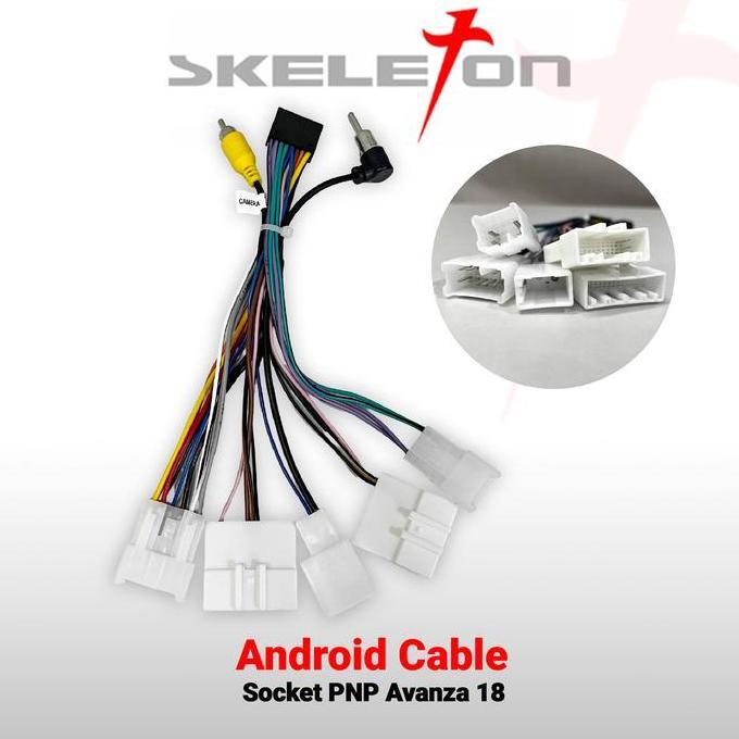 fazazenn - kabel soket head unit untuk mobil toyota avanza
