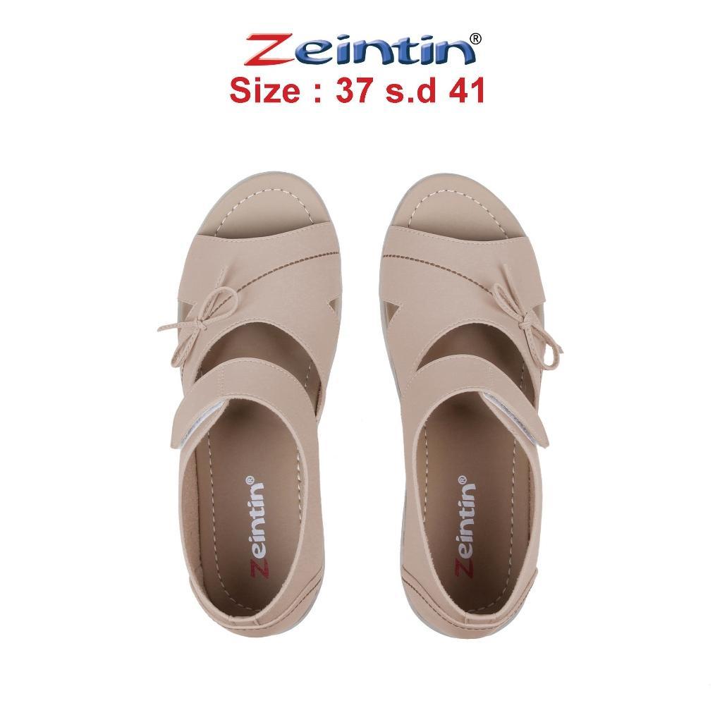 Viral  Zeintin - Sepatu Sandal Wanita Bahan Kulit Sintetis Wanita Sendal Wedges Rd
