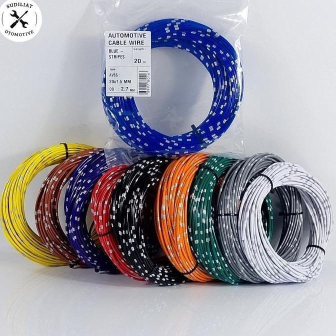 Promo KABEL BINTIK JEPANG ASTRA SERABUT TEMBAGA MURNI 1,5MM 20 METER Diskon