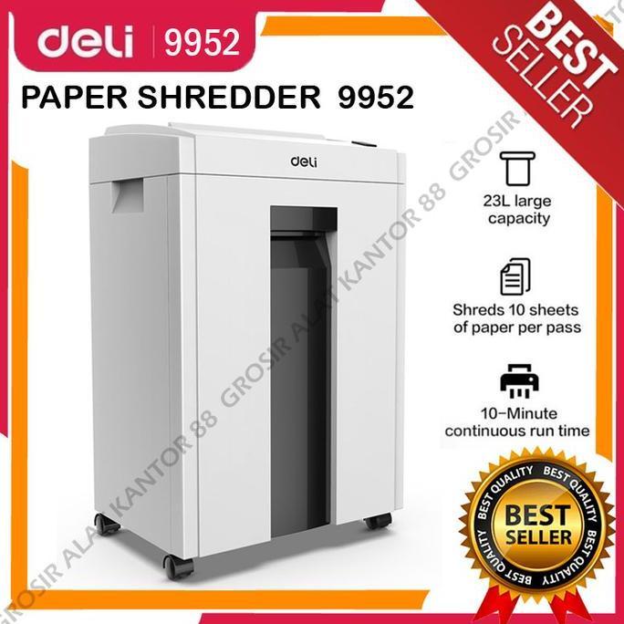 Paper Shredder Deli E9952 / Mesin Penghancur Kertas Deli 9952