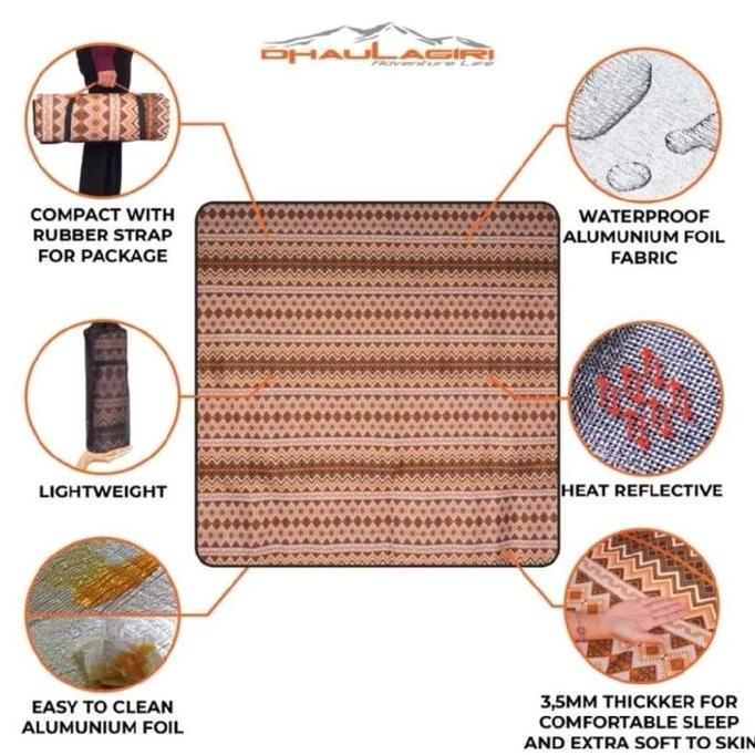 Dhaulagiri Ethnic Matras 3 Layer 200 x 200 cm - Matras camping