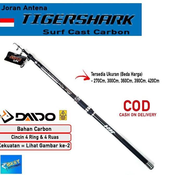 Codbisa- Joran Daido Antena Tigershark Surf Carbon 270Cm 300Cm 360Cm 390Cm 420Cm 450Cm
