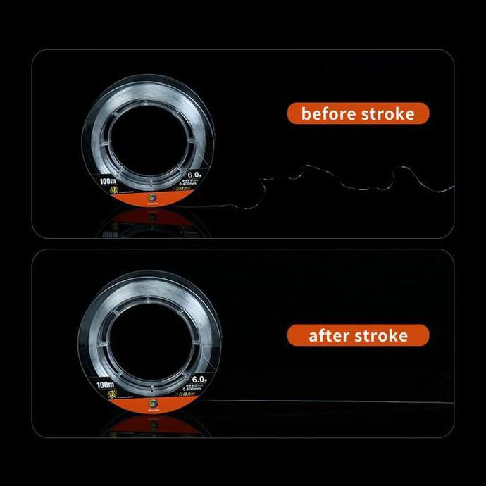 Senar Leader Fluorocarbon 100M Senar Pancing Jepang Karbon Kuat Anti Keriting Mudah Tenggelam